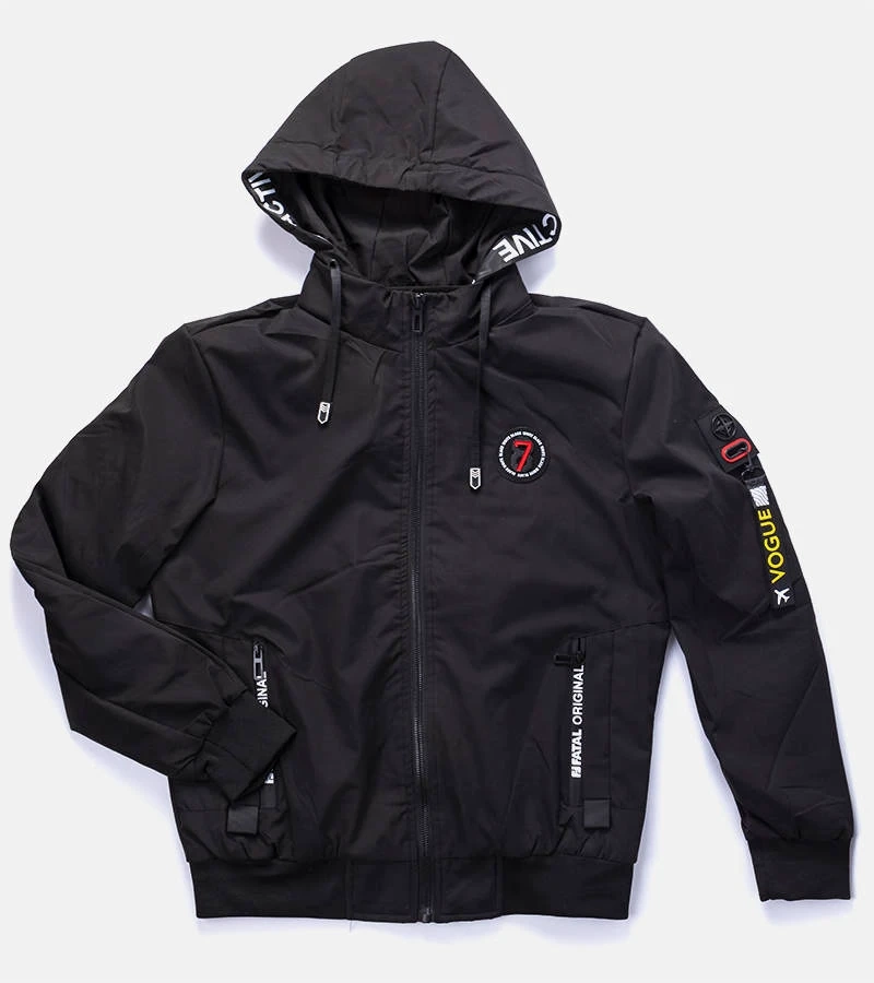 Fekete férfi átmeneti dzseki Tollmache