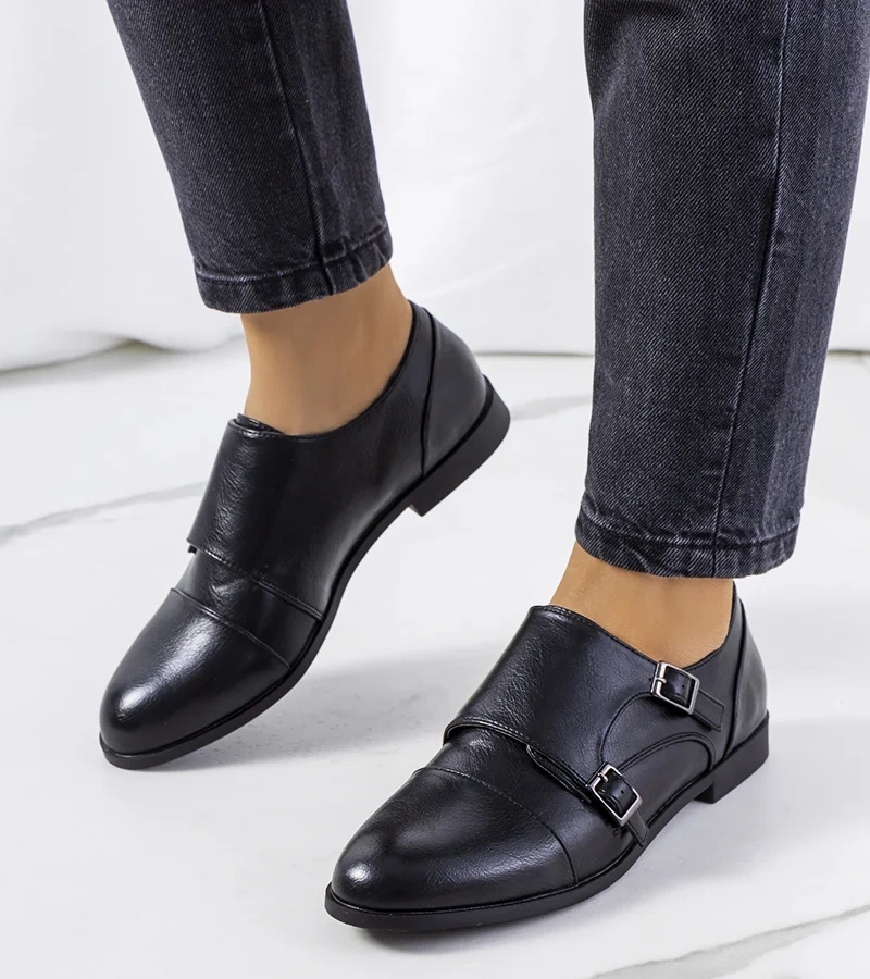 Fekete Bassa félcipők