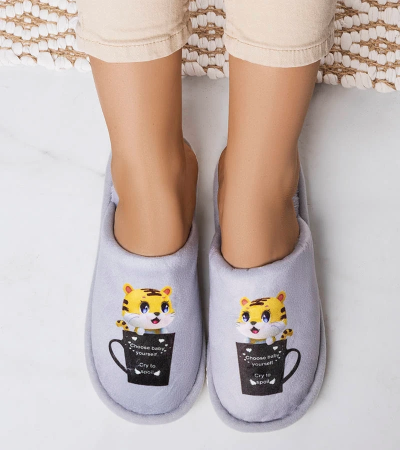 Szürke puha papucs Catcup