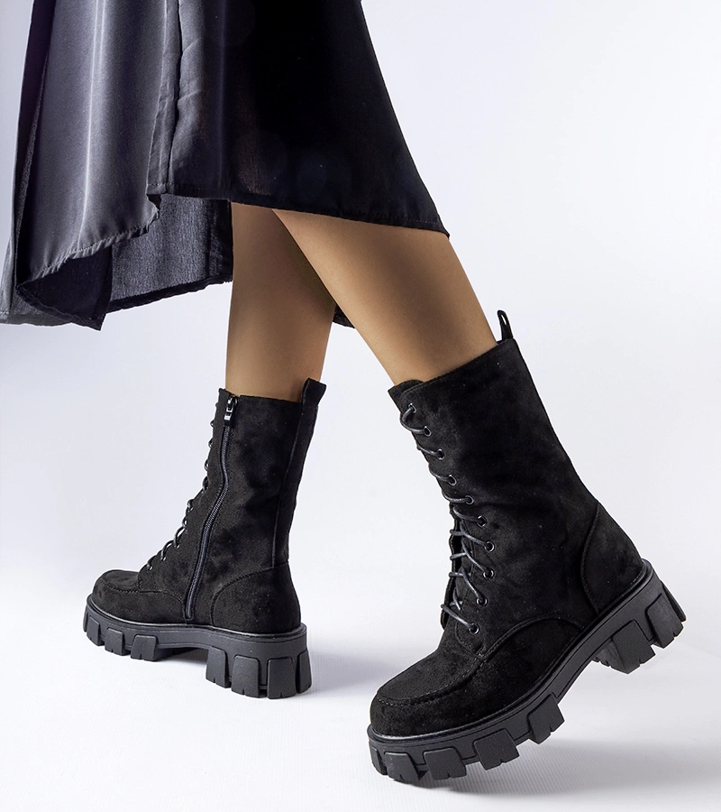 Fekete munkások öko-szövetből Ines futóval