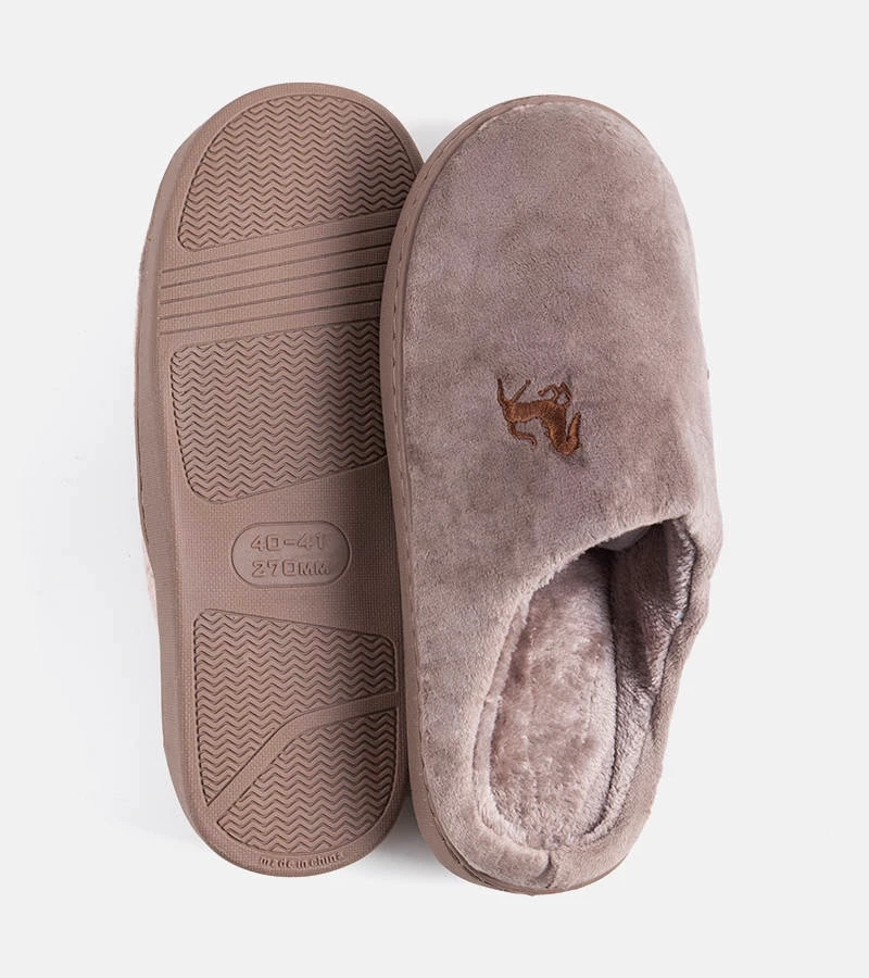 Barna férfi papucs Presse