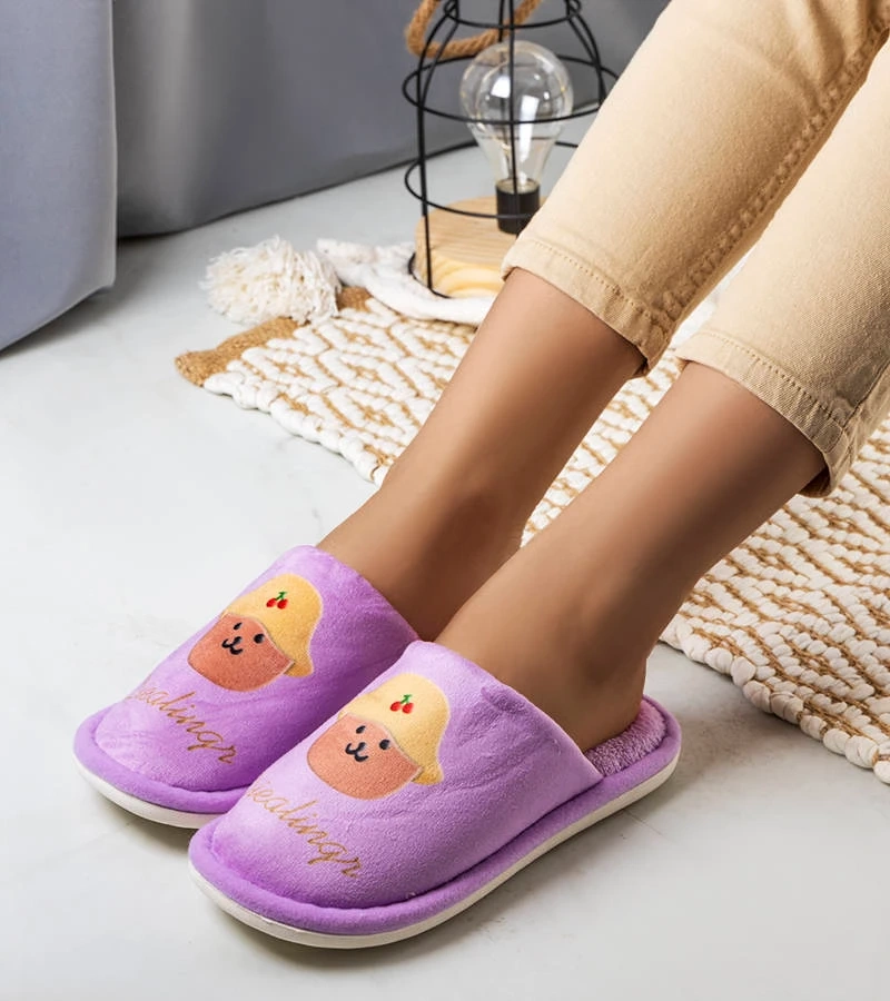 Lila puha papucs Diealings