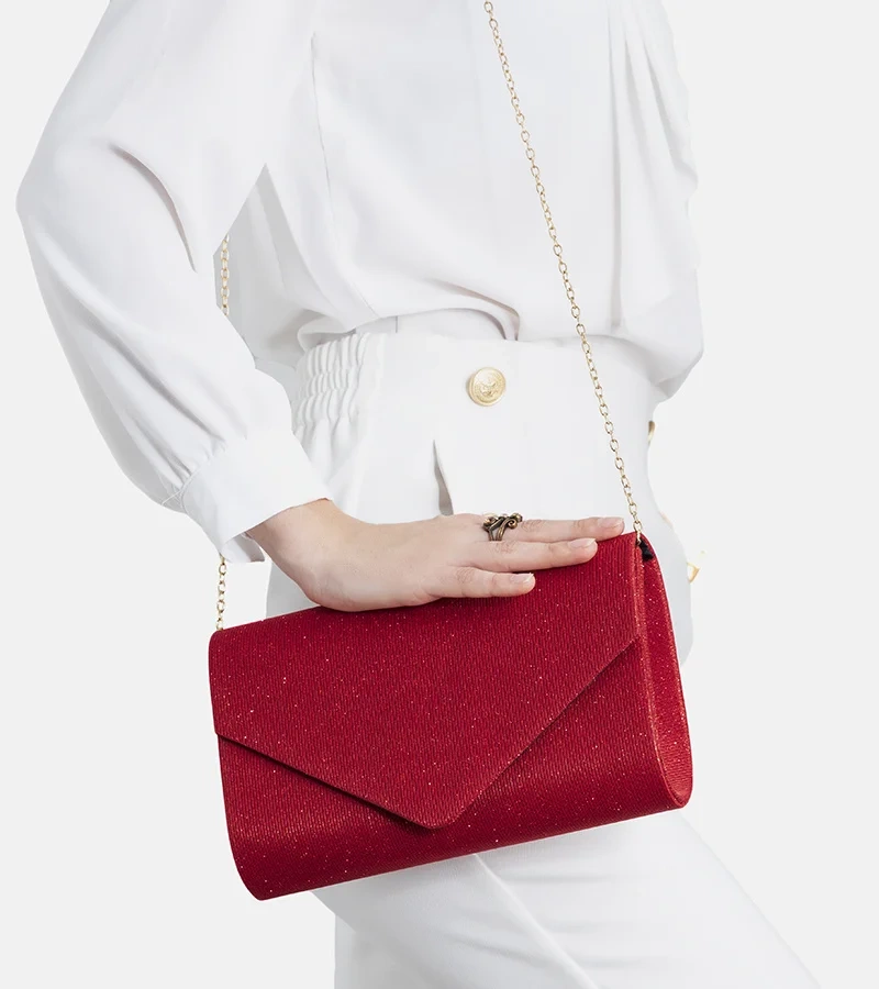 Piros borítéktáska Carneir