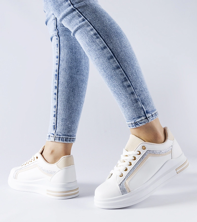 Fehér Mayfield platform cipők