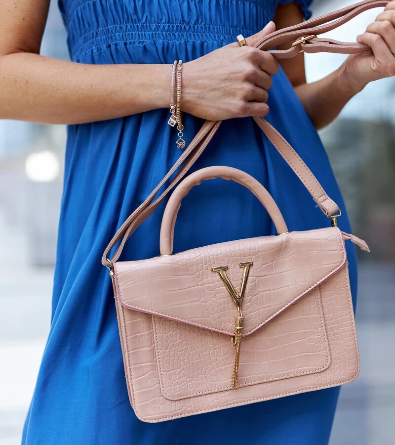 Krokodilbőr mintás Barsa válltáska