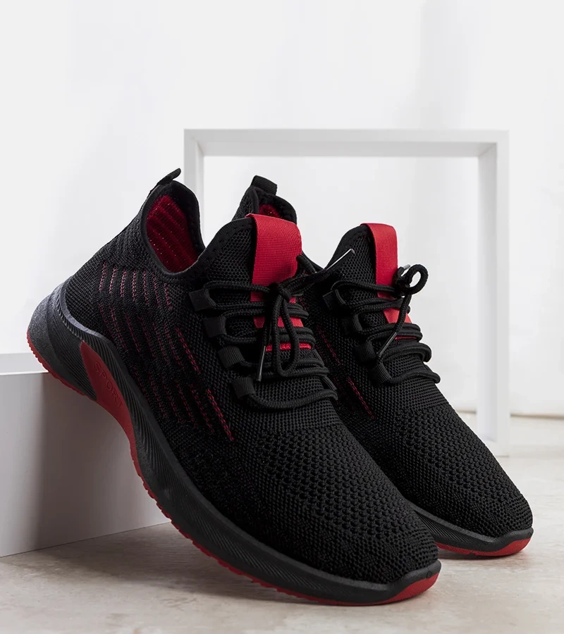 Fekete-piros sportcipők Brownle