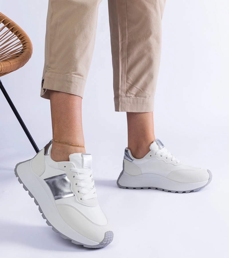 Cremorna fehér platformos tornacipő