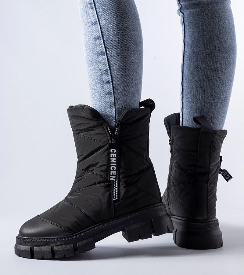 Fekete bélelt quiltelt Antonina hótaposók