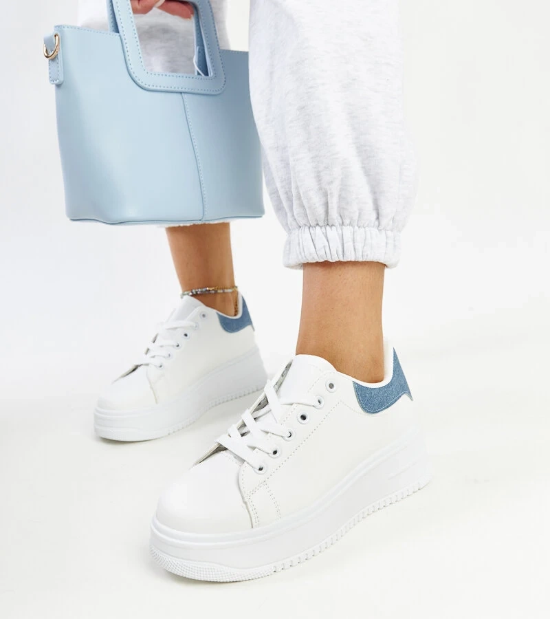 Ottavia platformon fehér sportcipők