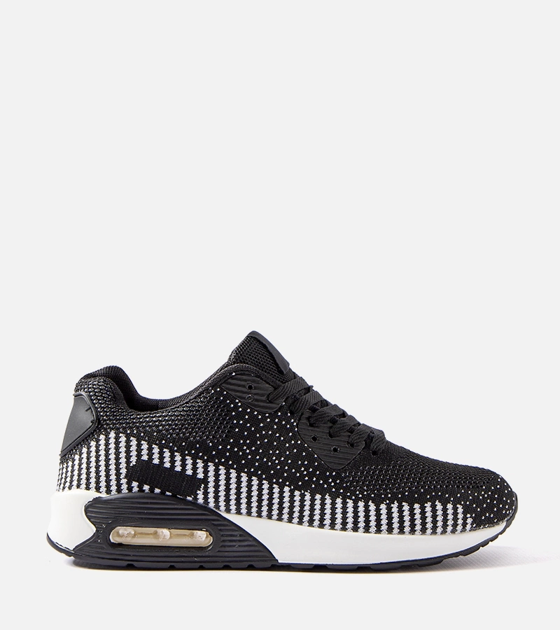 Fekete-fehér férfi tornacipő-sneaker Alvin