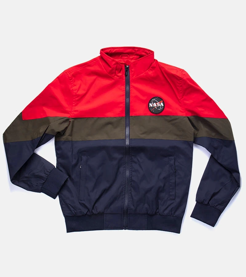 Piros férfi kabát Marmion álló gallérral