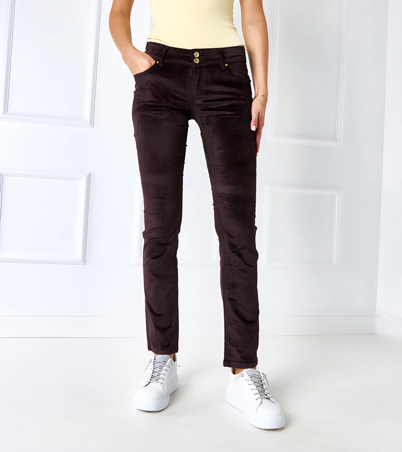 Barna anyagból készült Authier nadrág