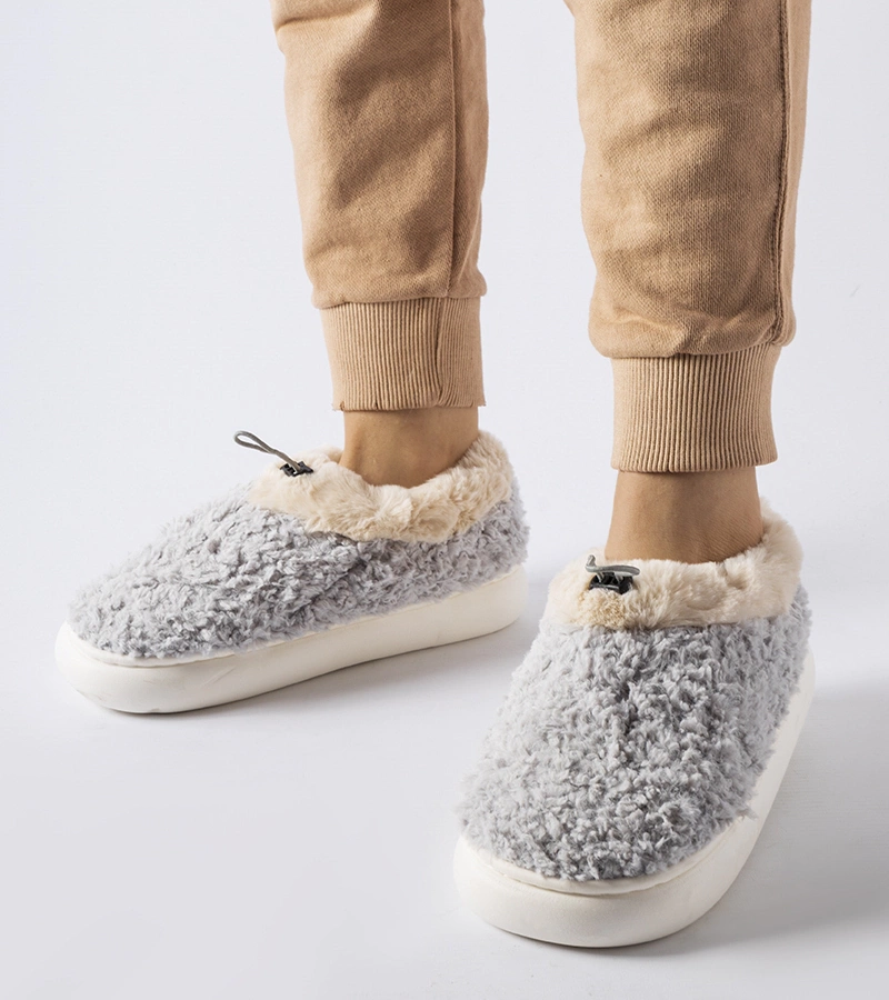 Aurelio szürke meleg papucs zárt sarokkal