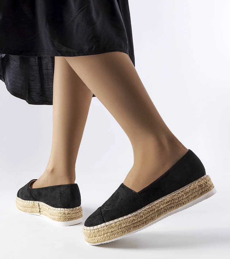 Fekete platformos espadrillek Beaudry