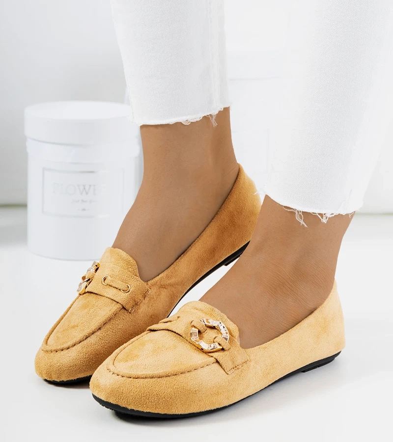 Leila női bézs mokaszinok