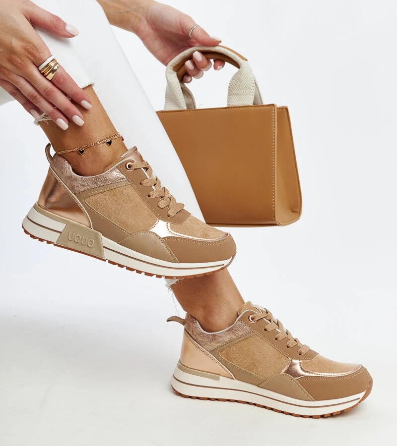 Barna platformos Kerttu tornacipő