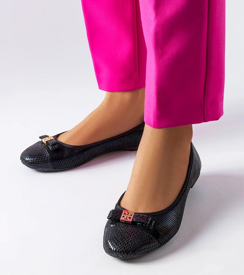 Fekete elegáns balerina masnival Lastra