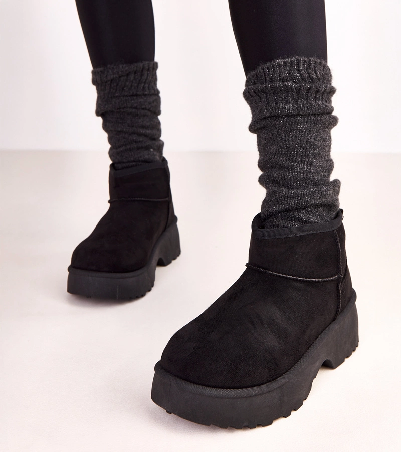 Fekete alacsony ökobőr hótaposók Joshua