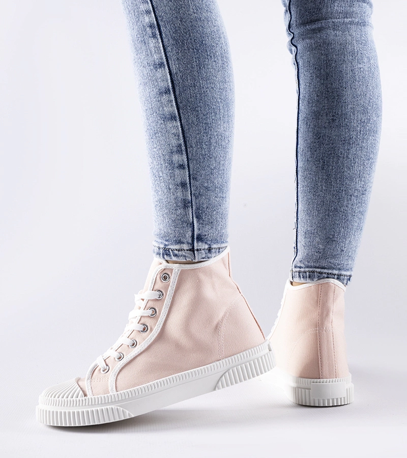 Rózsaszín magas Pozzuolo tornacipők