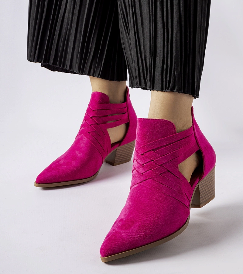 Rózsaszín bokacsizma Quraishi