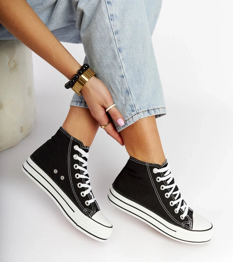 Fekete bokacipő Puglia