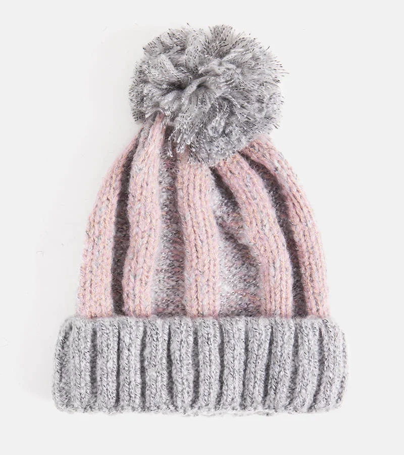 Szürke pomponos Cormil sapka