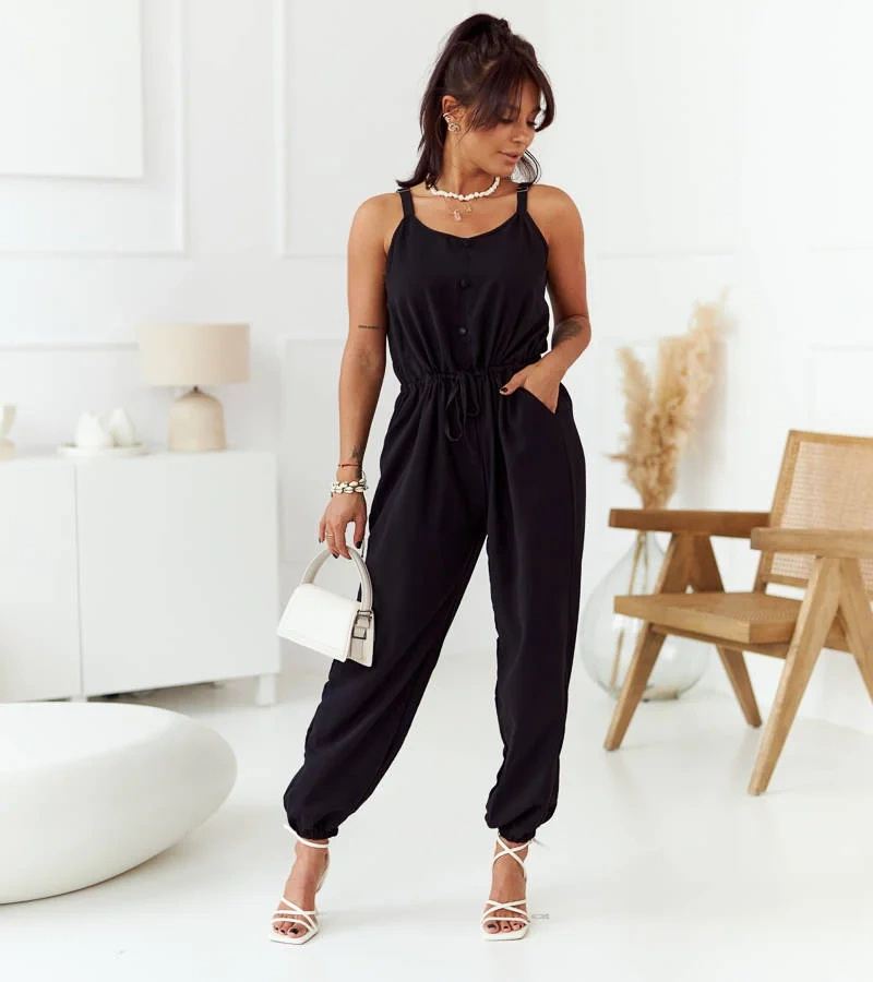 Fekete női elegáns overall Isar