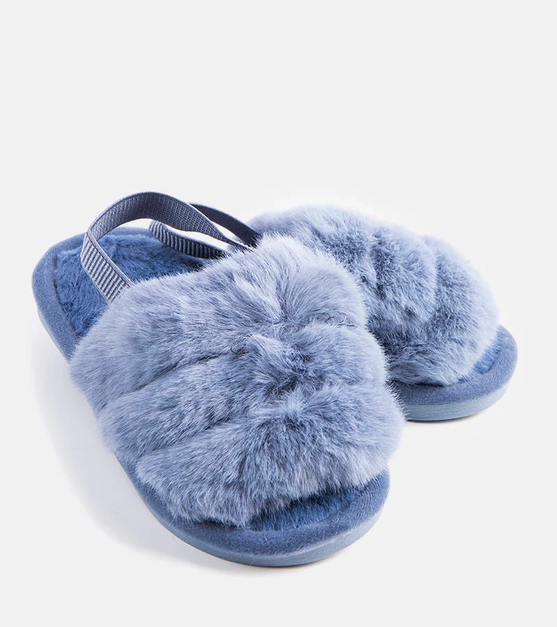 Leilany kék gumis papucs