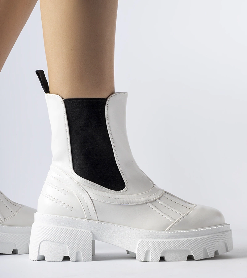 Fehér vastag bélelt Carruba munkásnadrágok