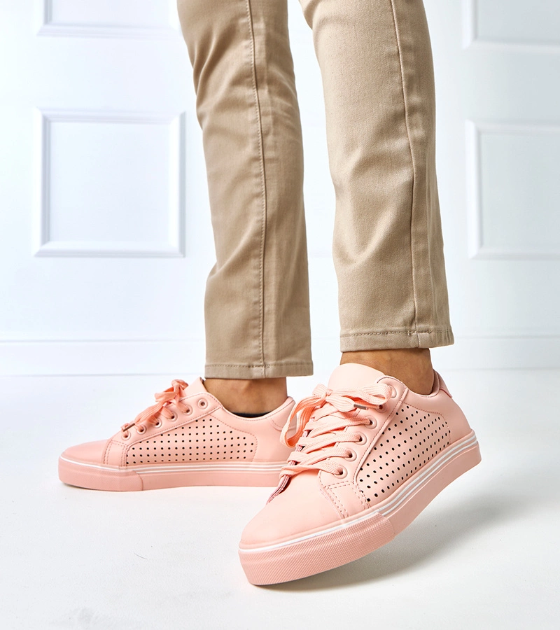 Joffre rózsaszín eko-bőr tornacipő