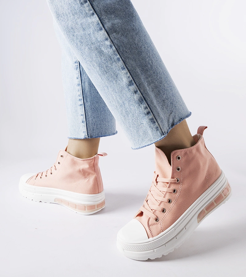 Csendes rózsaszín bokacsizma