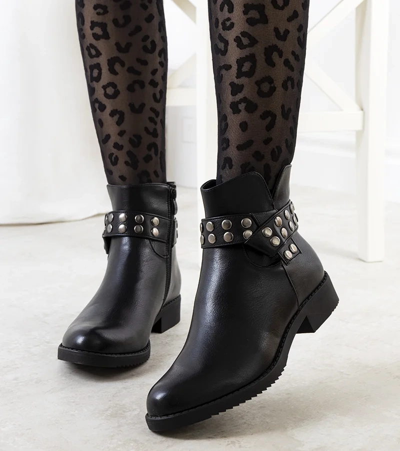 Fekete Balmoral bokacsizma