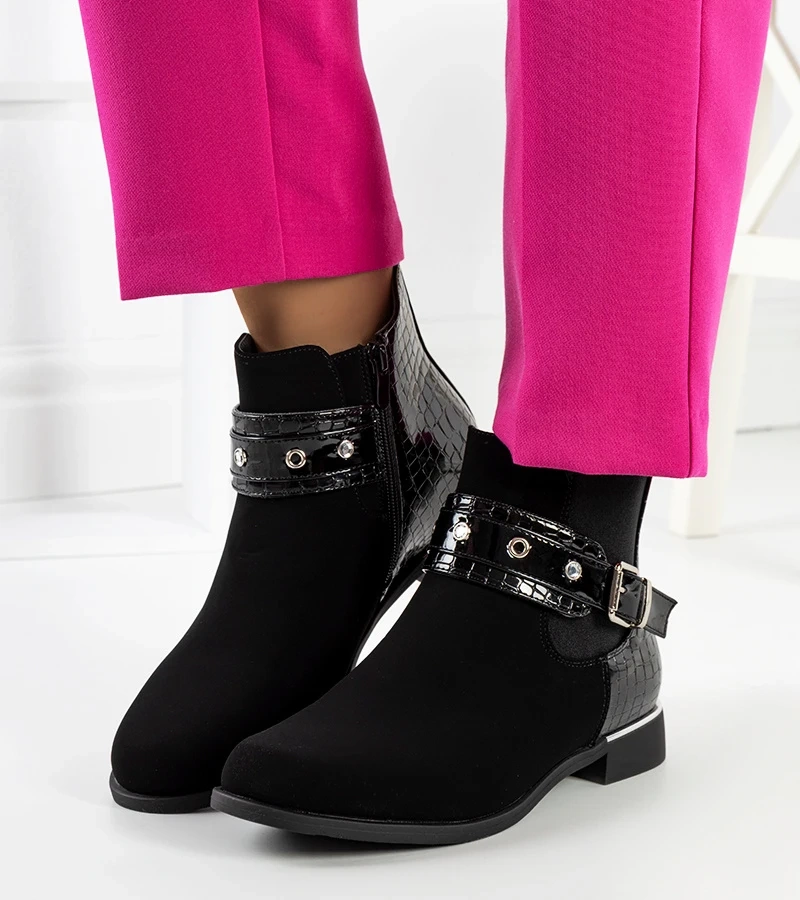 Fekete Sutton bokacsizma