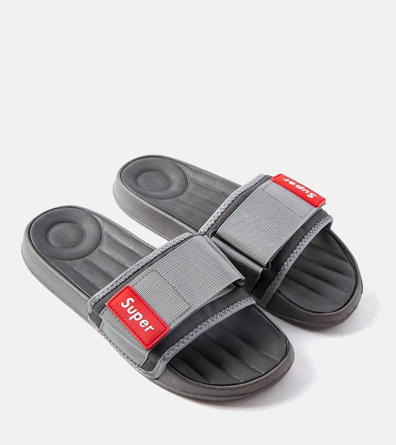 Szürke férfi szandál állítható tépőzárral - Alley