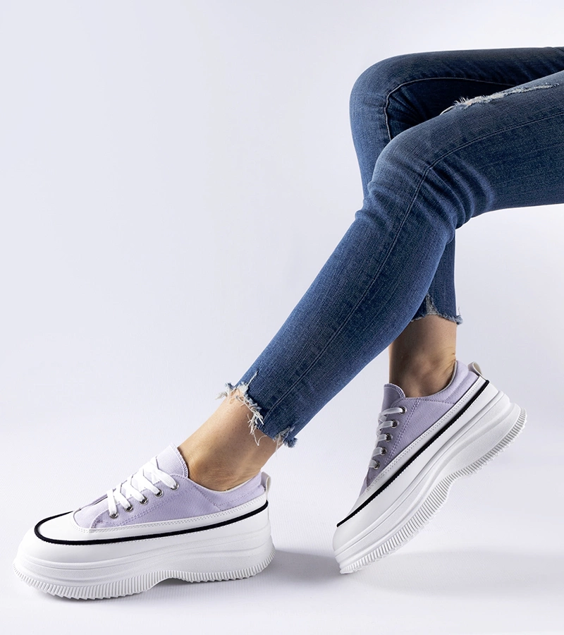 Lila Plesio platform tornacipő