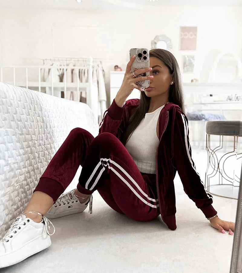 Bordó melegítő szett Dunesli