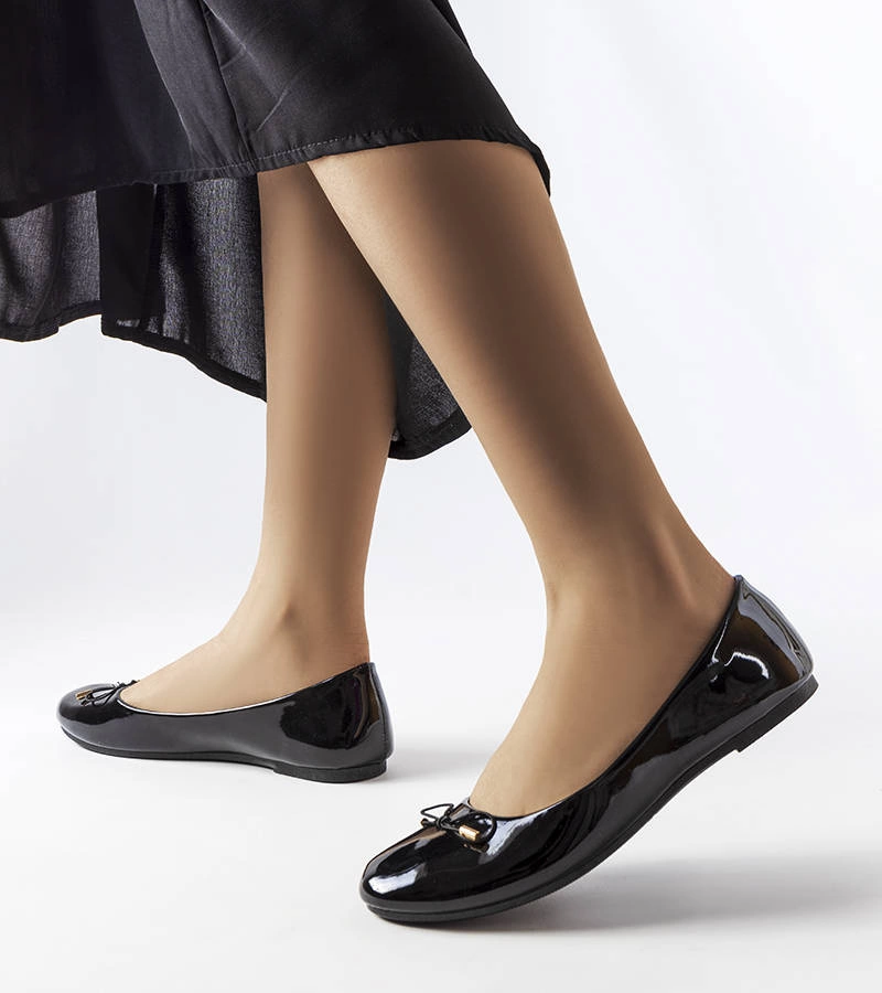 Fekete lakkozott balerina Lakewood