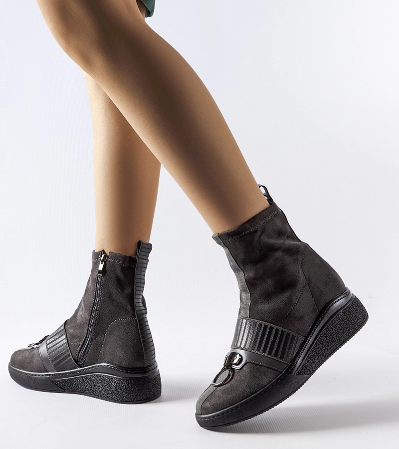 Szürke zoknis bokacsizma Colonnata