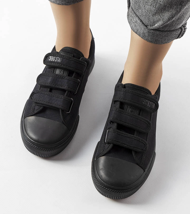 Fekete tépőzáras Big Star LL274A204 tornacipők