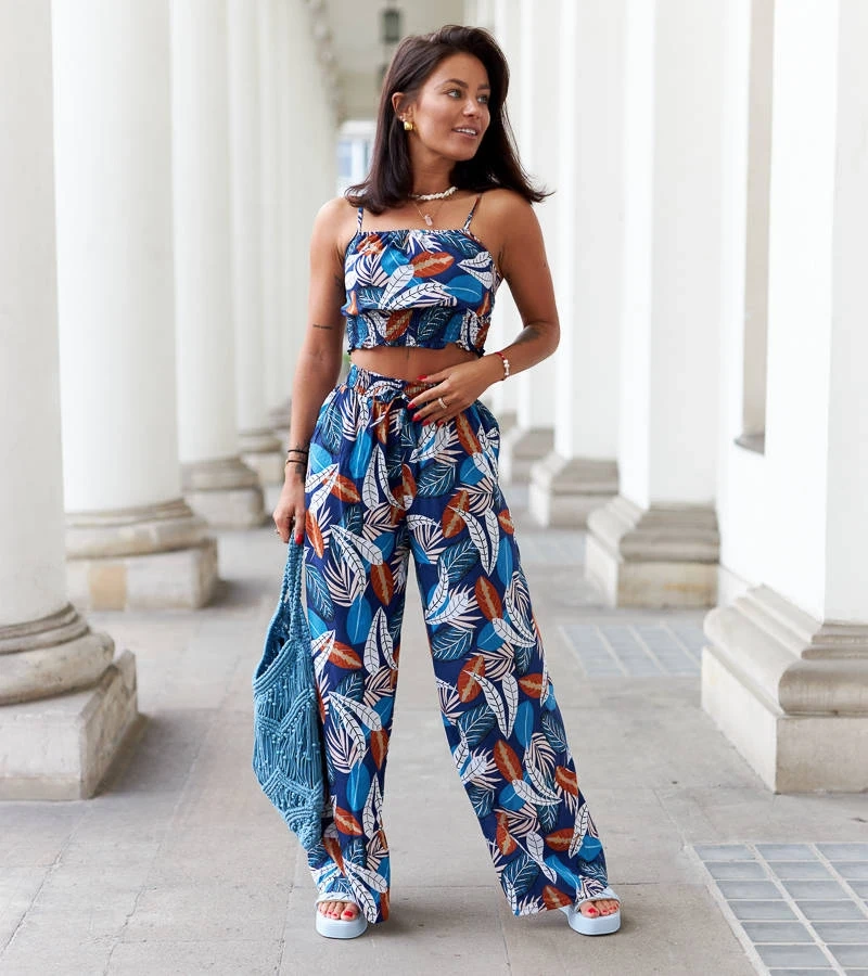 Kék felsővel és nadrággal Litta készlet