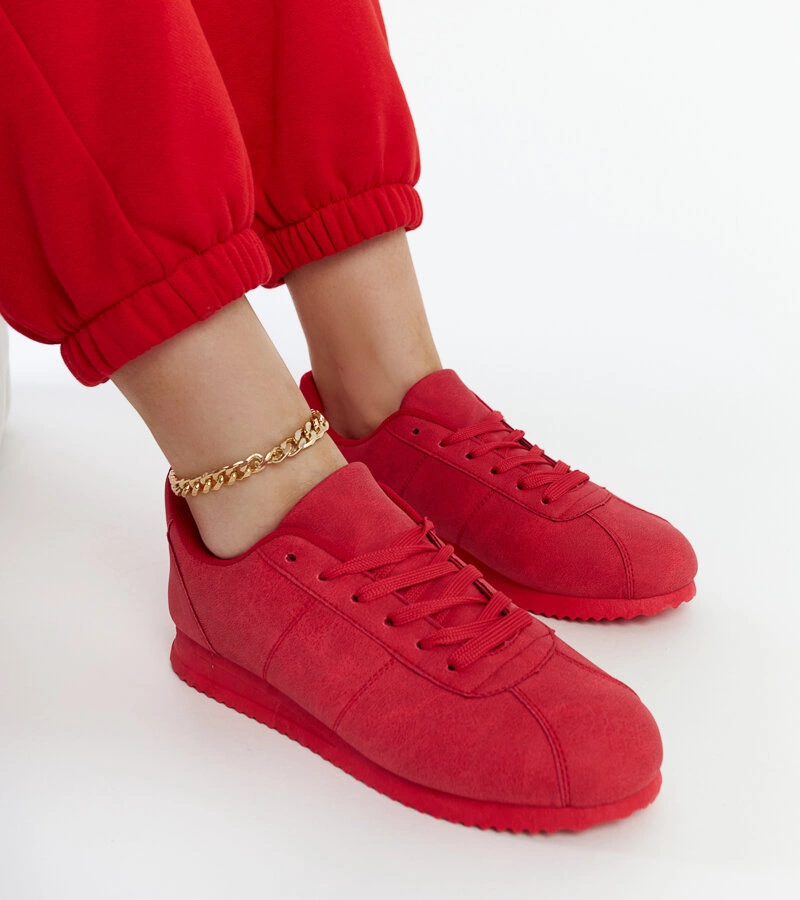 Noorah piros sportos félcipő