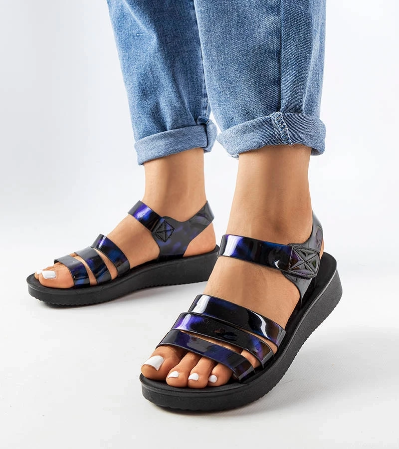 Covillon kék szandál kúp talppal