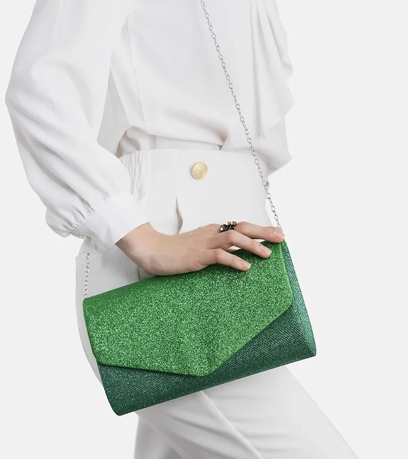 Zöld borítéktáska Sepi