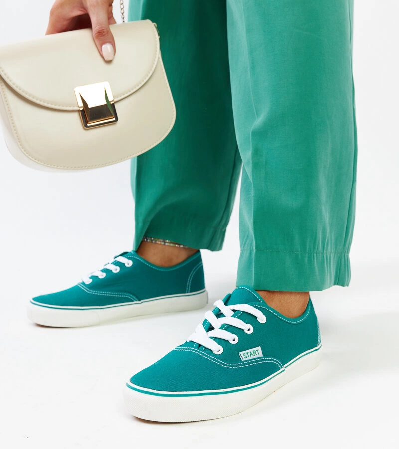 Zöld klasszikus Erla teniszcipők