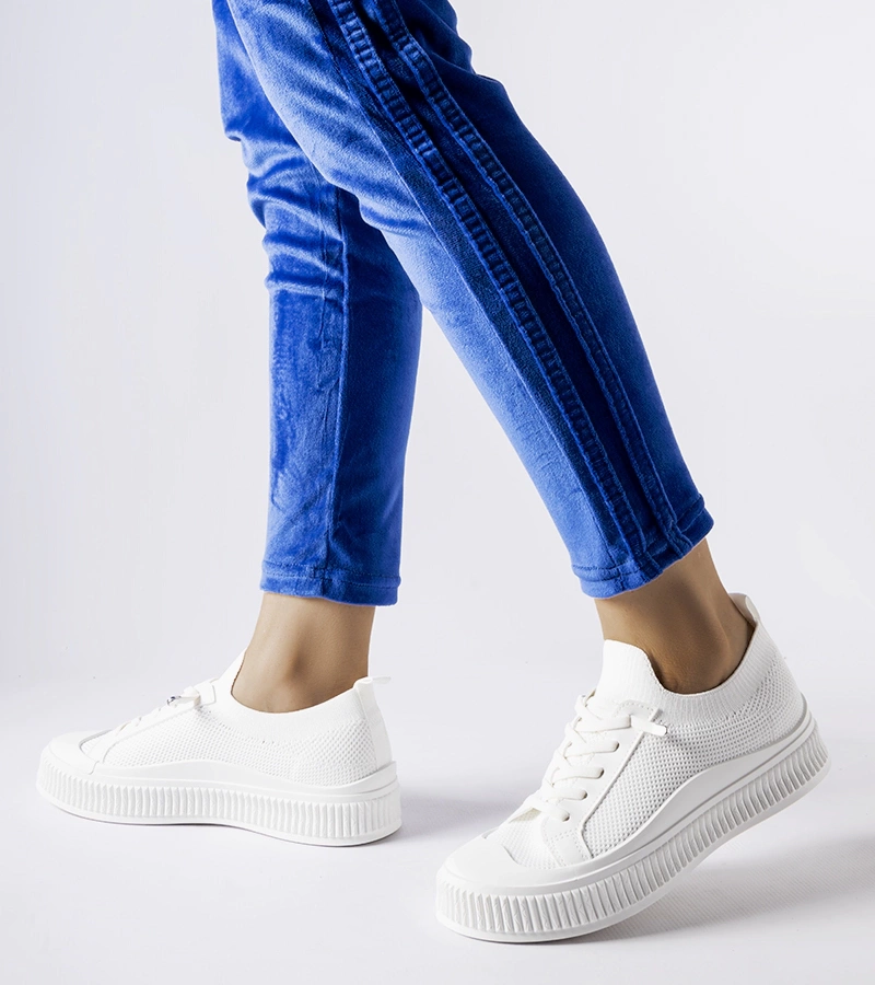 Fehér slip on Callimaco tornacipők