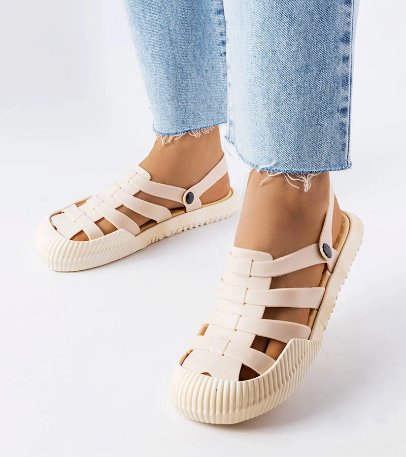 Barna gumi szandál Canton