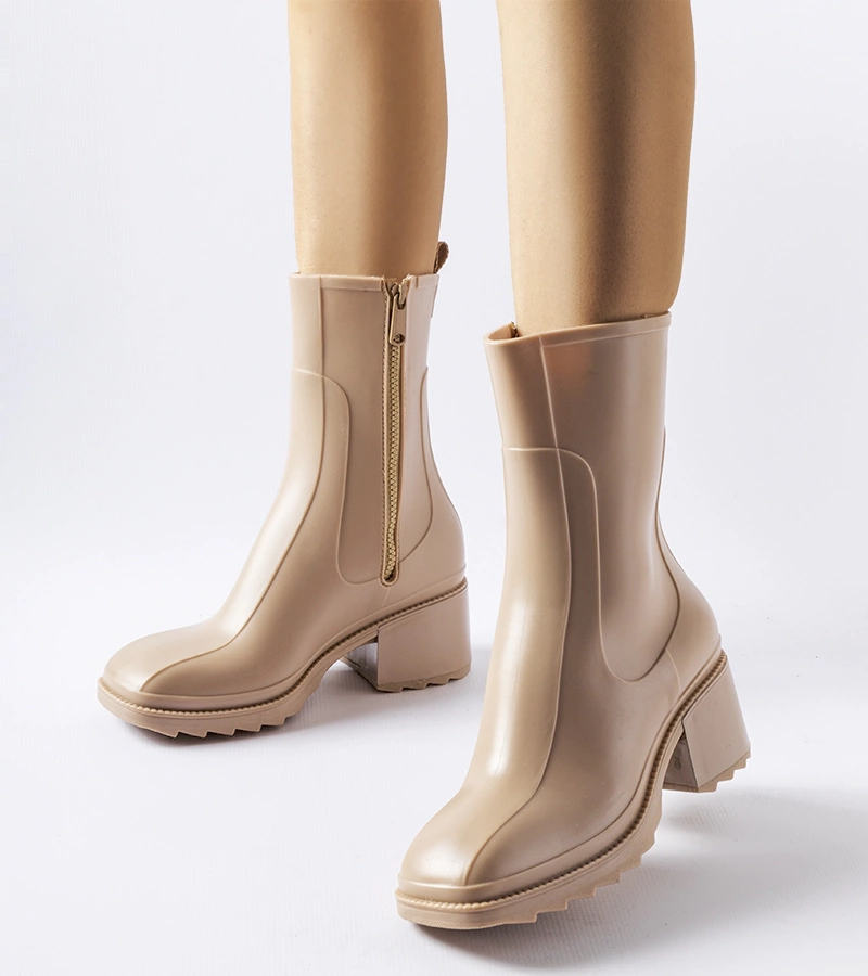 Maggiore bézs cipzáras gumicsizma