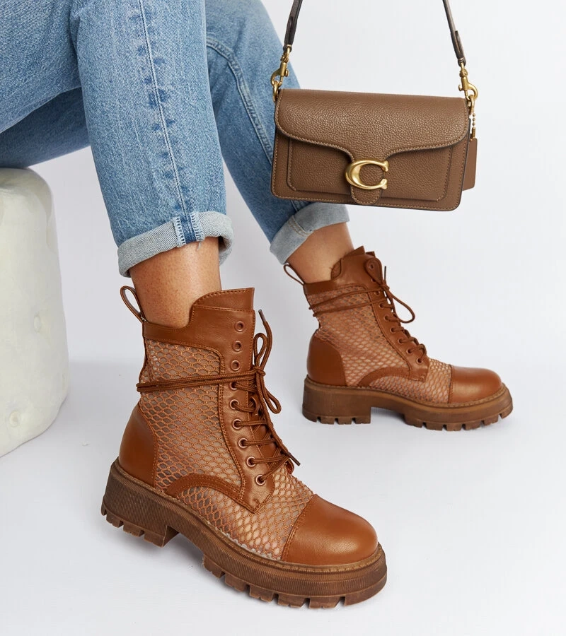 Barna áttetsző Waldeck bakancsok