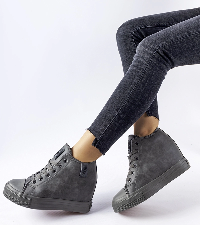 Szürke platformos tornacipő BIG STAR MM274005