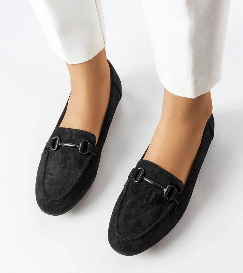 Fekete női mokaszin Hinkle